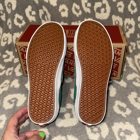 Vans Classic Slip-On Theory Checkerboard 🍯 Honey Peach🍑 New 🆕 & Never Worn - Picture 11 of 17
